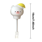 Cute Cartoon USB Night Light for Kids Bedroom Décor