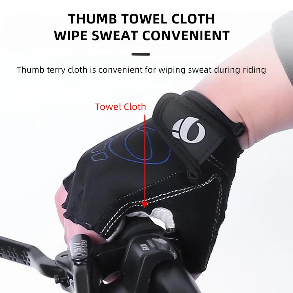 Half Finger Cycling Gloves Anti Slip Breathable MTB Gym Bike