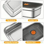 Stainless Steel Camping Lunch Box Leakproof Large Capacity Bento Box
