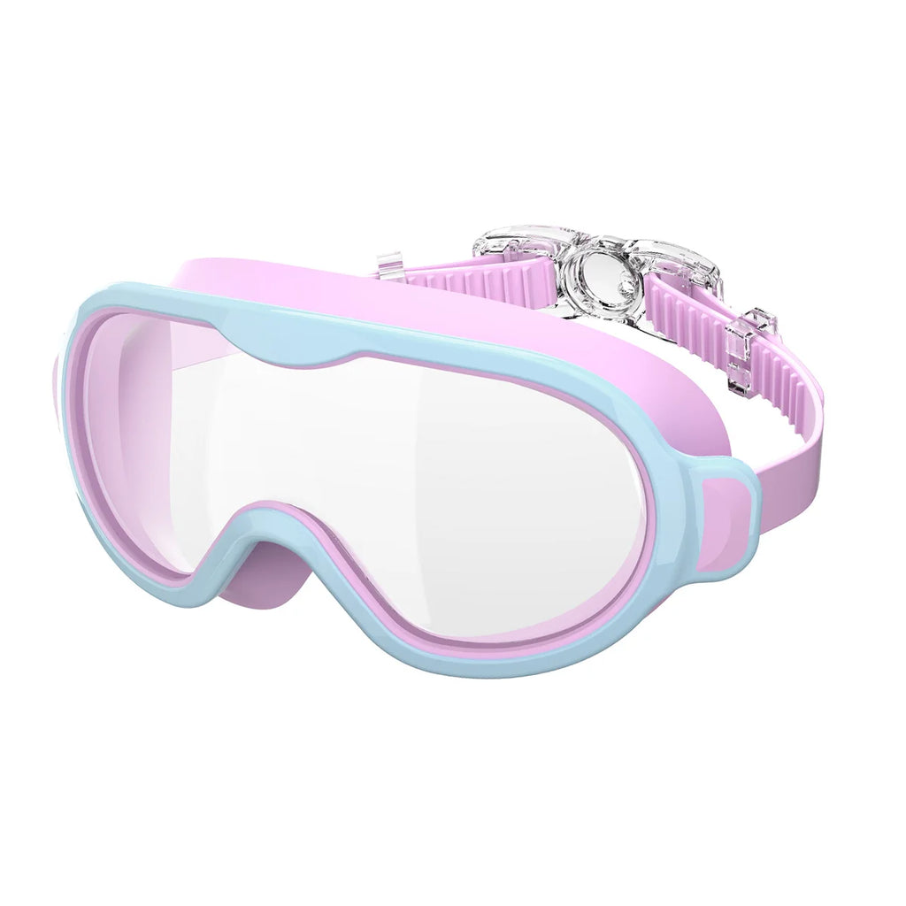 Kids Swimming Goggles Large Frame Anti-Fog Ages 6-15
