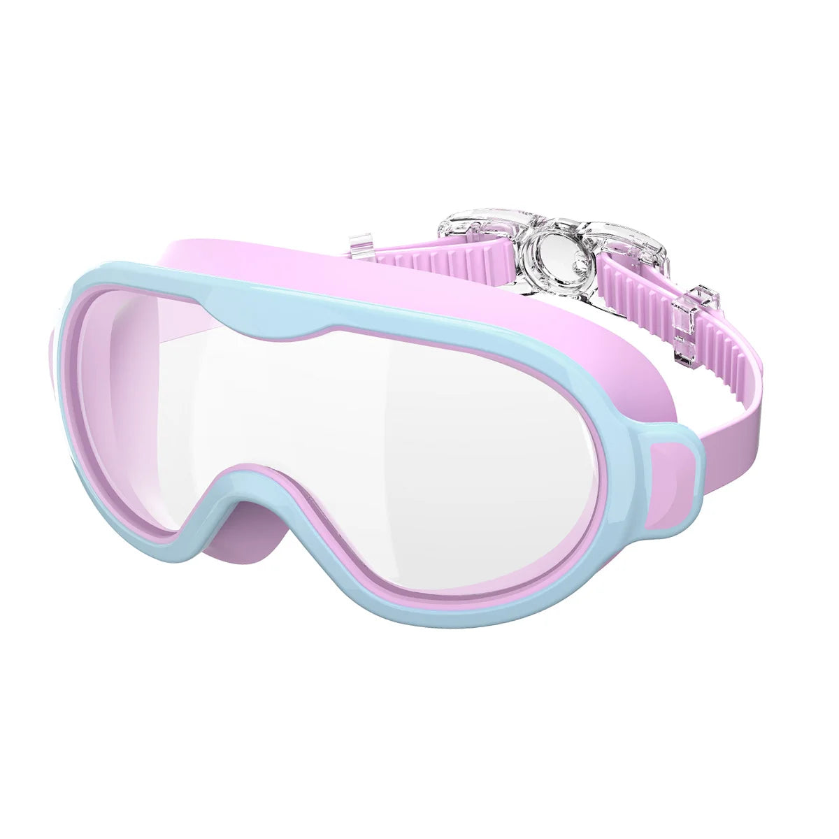 Kids Swimming Goggles Large Frame Anti-Fog Ages 6-15