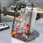 Flower Phone Case For iPhone 16 13 15 11 12 14 17 Pro Max Air 16E XS XR 7 8 SE Shockproof