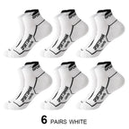 Breathable Basketball Socks Men 6 Pairs Sweat Absorbent Mesh Running