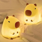 Cute Capybara Night Light Silicone Bedside Lamp