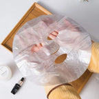 100-500pcs disposable plastic film face mask papers spread out