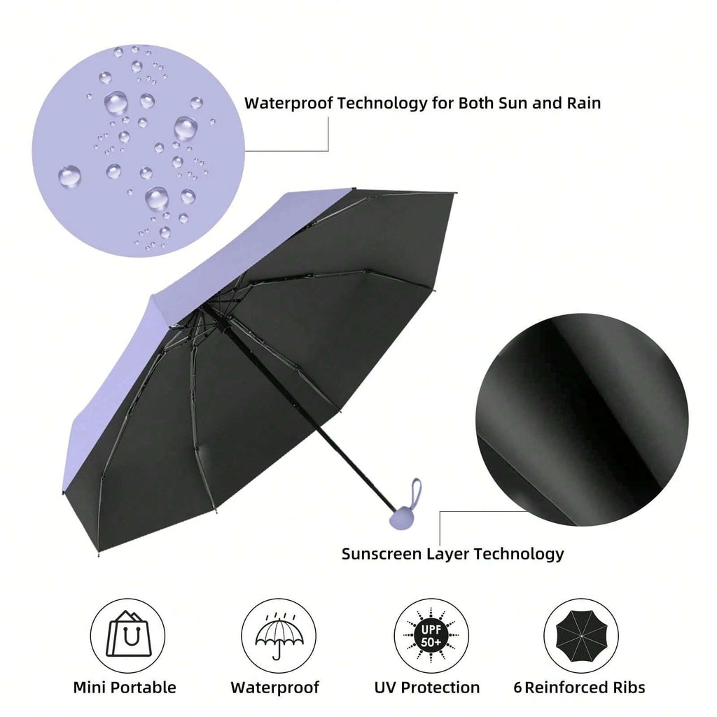 Buy Anti-UV Mini Umbrella with 6 Reinforced Ribs