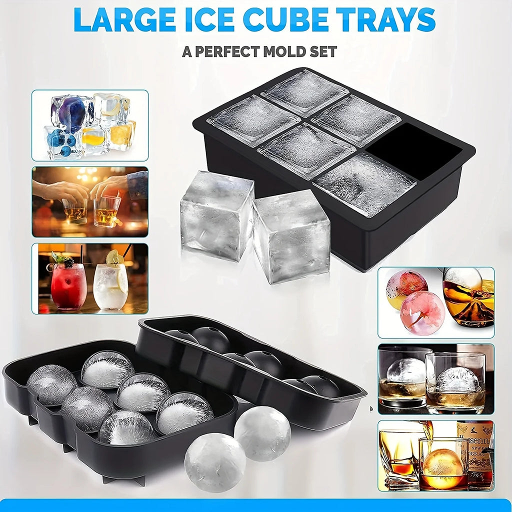 Diamond Rose Gun Shape Ice Cube Mold Silicone Cocktail Ice Maker Tray