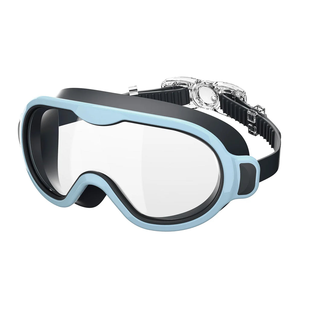 Kids Swimming Goggles Large Frame Anti-Fog Ages 6-15