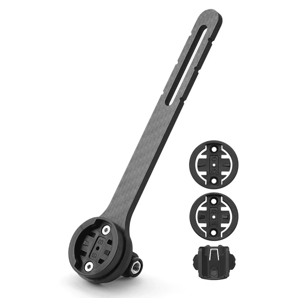 Carbon Fiber Bike Computer Mount GPS Speedometer Handlebar Bracket