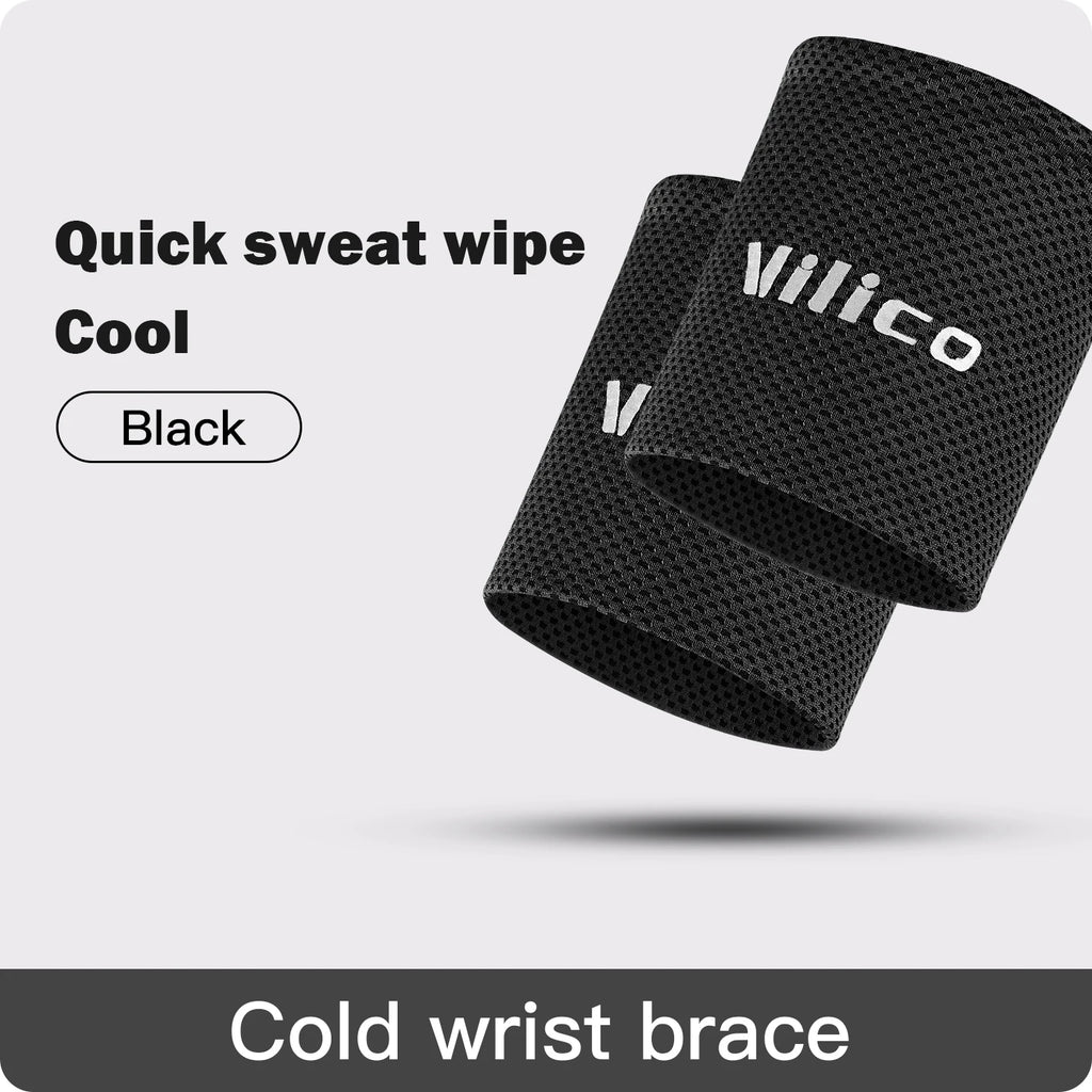 Ice Cooling Wrist Sweatband for Gym, Volleyball & Sports Support