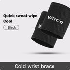 Ice Cooling Wrist Sweatband for Gym, Volleyball & Sports Support