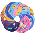 Kids Cartoon Swimming Cap Elastic Fabric Swim Hat
