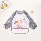 Baby Waterproof Long Sleeve Bib Smock Apron for Toddlers