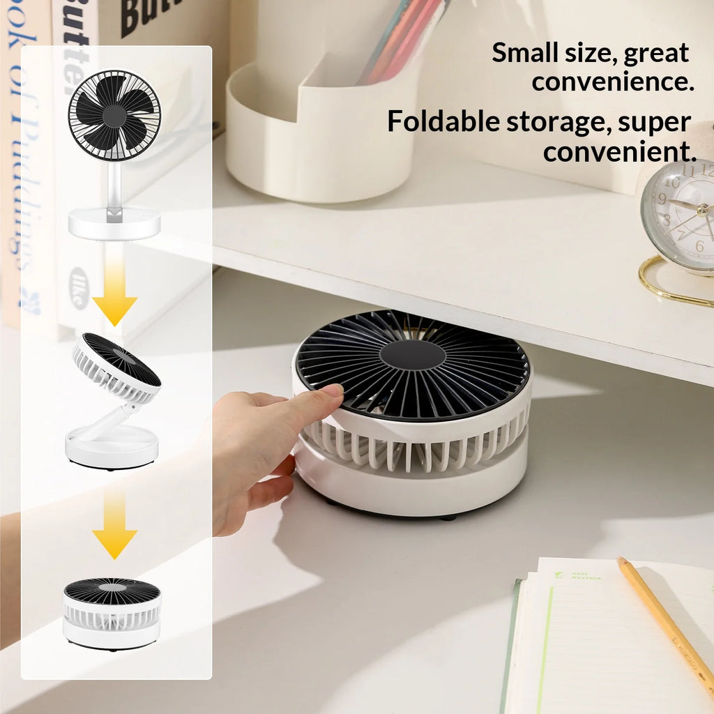 5-Inch Foldable USB Mini Fan UK Portable Desktop Cooling Fan