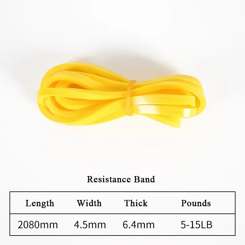 Stackable Heavy Tension TPE Resistance Bands Anti-Snap Home Gym Yoga