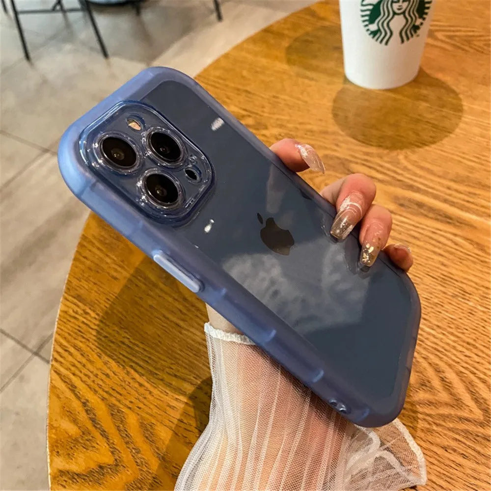 Clear Shockproof Bumper Silicone Case for iPhone 16 15 14 13 Pro Max