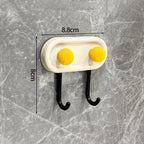 Adhesive Wall Hook Durable No-Drill Coat & Bathroom Storage Hook