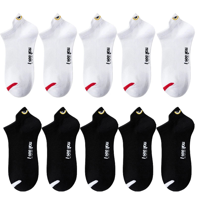 Ankle Socks Men Women Breathable Low Cut Casual Summer 5 - 10 Pairs