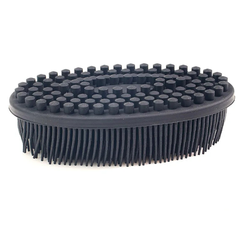 Baby Double-Sided Bath Brush Soft Silicone Hair & Body Brush