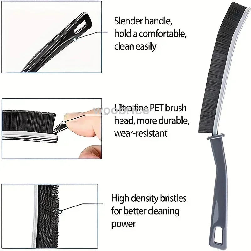 Crevice Cleaning Brush Long Handle Scrubber