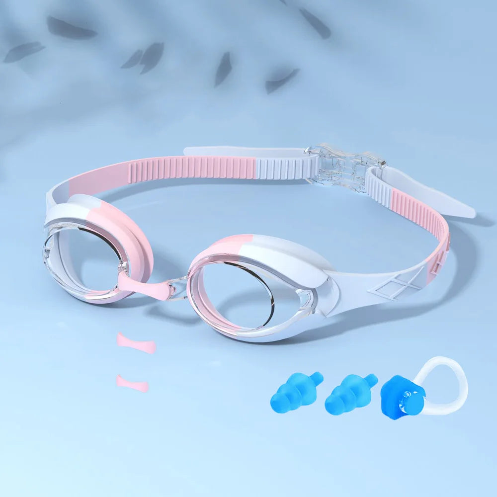Kids Swimming Goggles Anti-Fog Waterproof Ages 3-14
