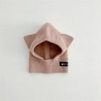 Baby Scarf Hat One-Piece Knitted Winter Cap with Ear Protection