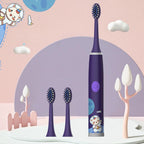 Kids Electric Toothbrush Cartoon Space Series Soft Cleaning Brush
