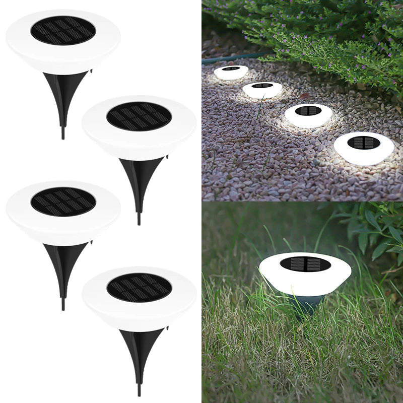 14 LED Solar Ground Lights for Garden, Yard & Pathway Decor