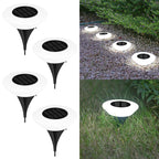 14 LED Solar Ground Lights for Garden, Yard & Pathway Decor
