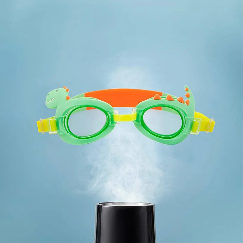 Kids Cartoon Swimming Goggles UK | Waterproof Anti-Fog Adjustable Diving Glasses