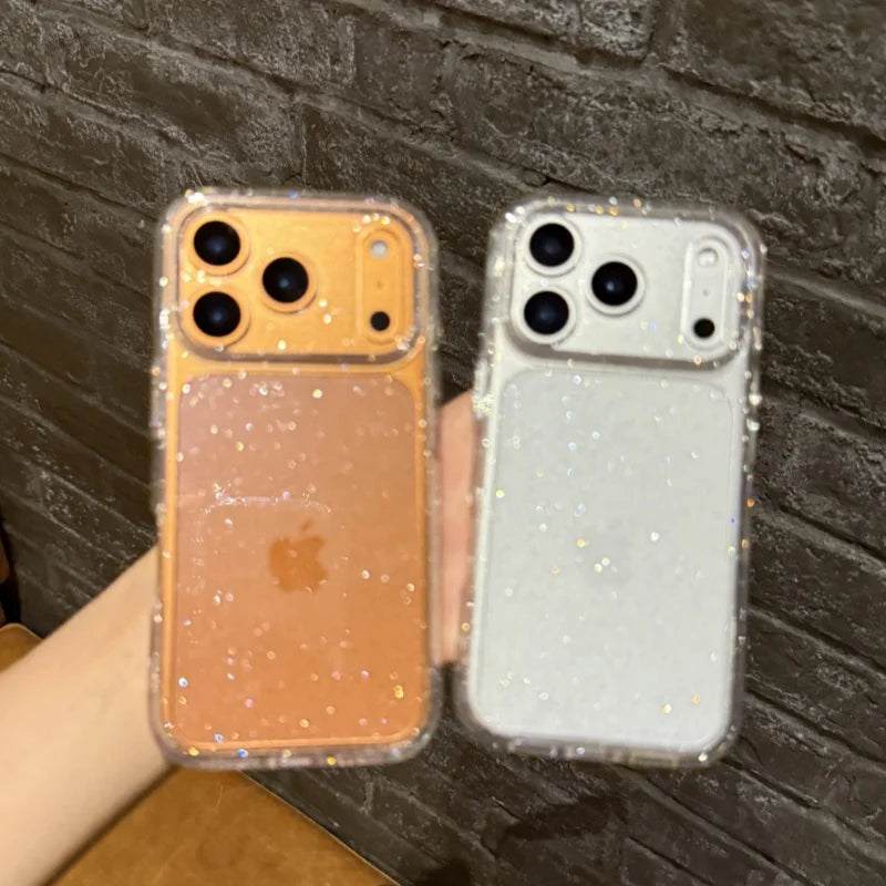 Luxury Bling Glitter Clear Case for iPhone 17 16 15 14 13 12 Pro Max