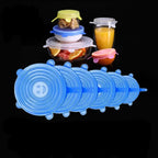 Silicone Stretch Lids 6Pcs Reusable Food Covers & Fresh Keeping Bowl Lids