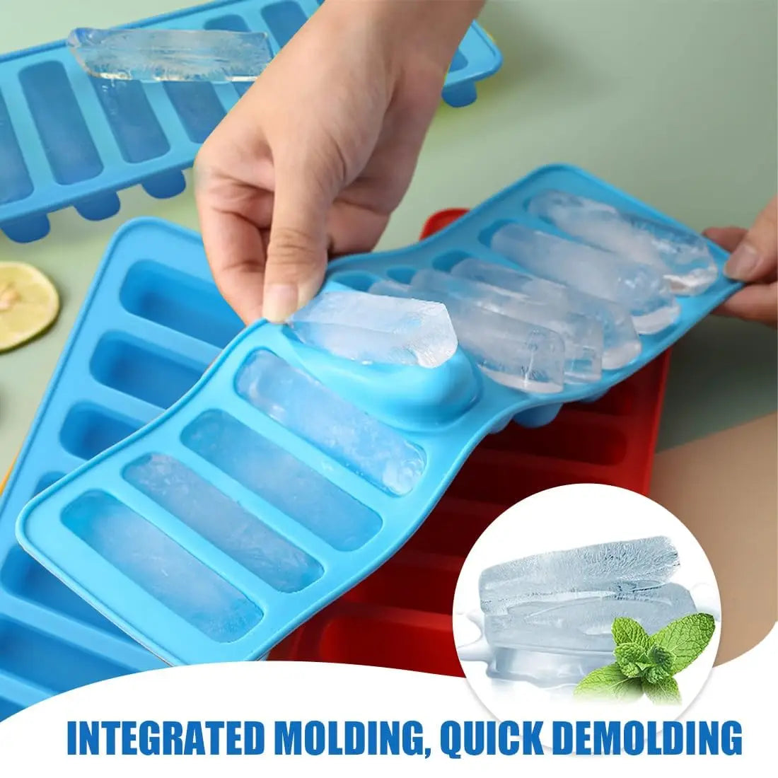 Ice Stick Cube Tray UK Long Strip Silicone Ice Mold For Bottles Main image