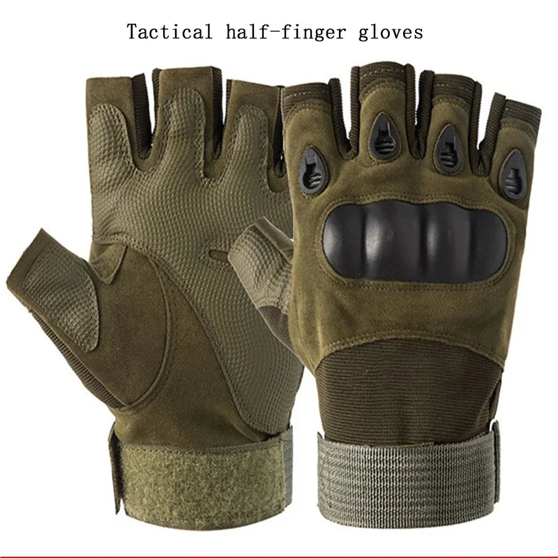 Tactical Gloves Anti Slip Half Finger Gym Fitness Wear Resistant Grips Main image