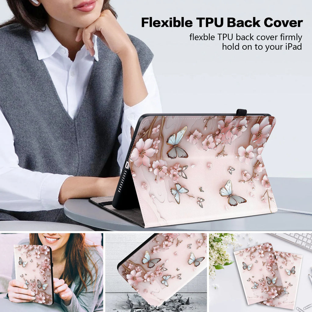 Leather Flip Case for iPad Air 11 13 A16 11th Pro 11 Mini 6 Cover