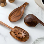 Rosewood Spoon Rest Holder Kitchen Organizer