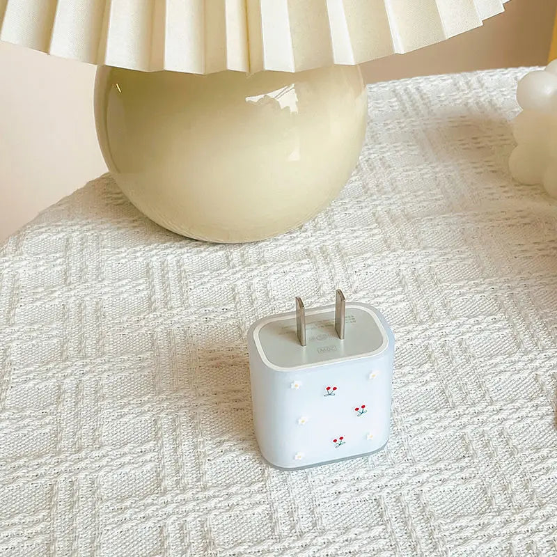 Cute Cherry Charger Cover for iPhone 20W USB Cable Protector