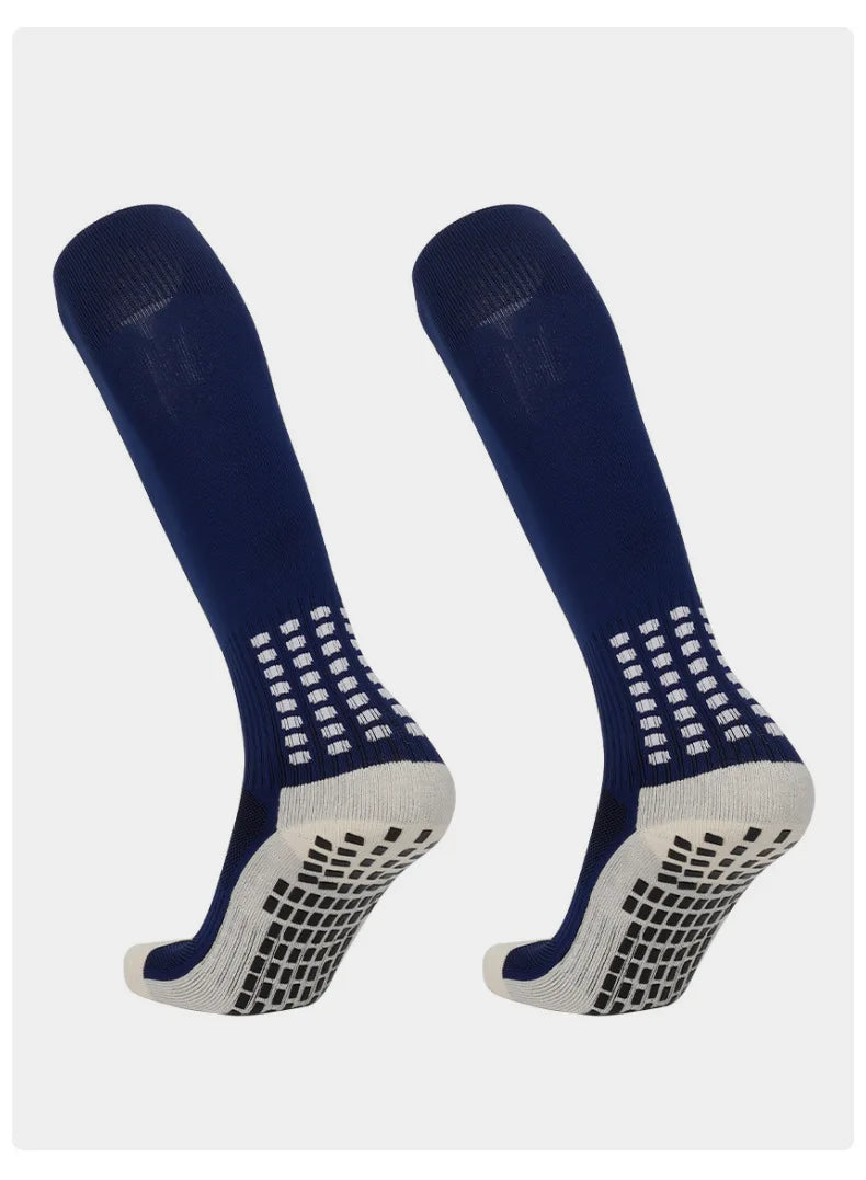 Football Grip Socks Anti Slip Silicone Calf Soccer Sports Socks