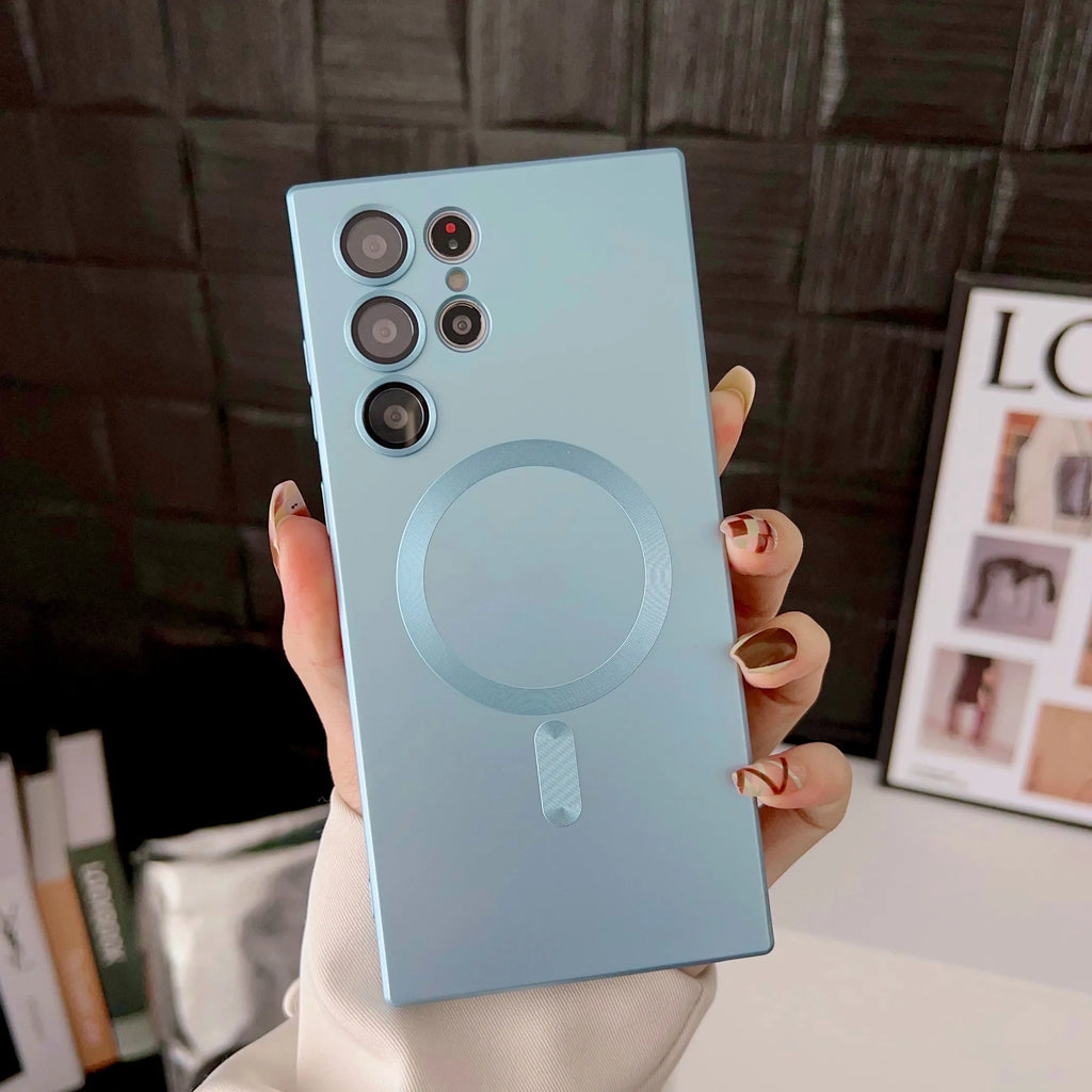 Luxury Magnetic Case for Samsung Galaxy S23 S24 S25 S26 Ultra