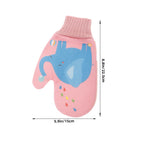 2PCS Baby Bath Gloves Soft Cartoon Bath Sponge Scrubber