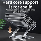 Phone tablet stand: adjustable aluminium alloy folding laptop stand