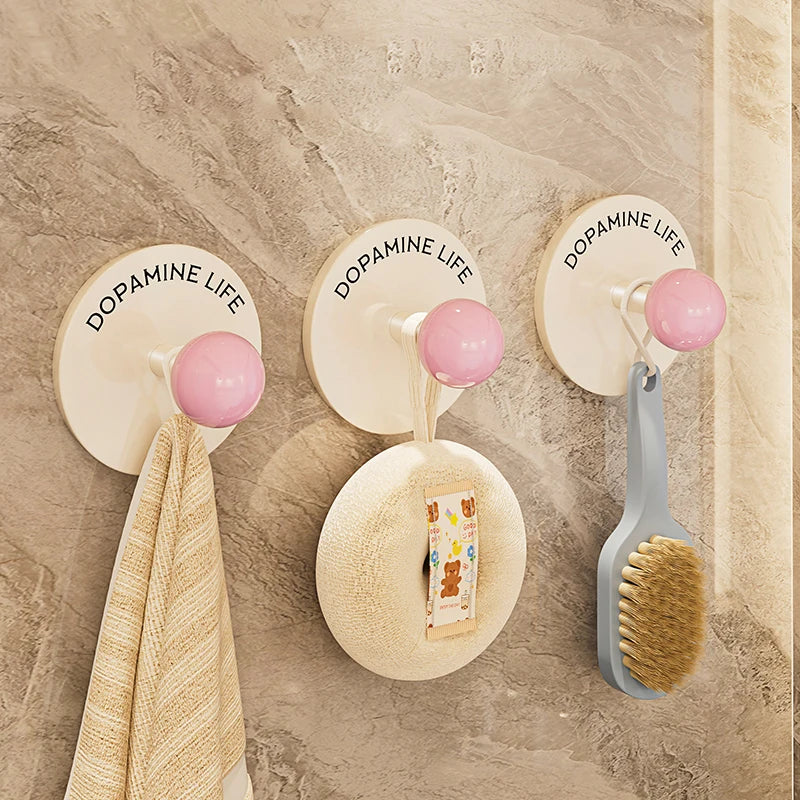 Adhesive Wall Hook Durable No-Drill Coat & Bathroom Storage Hook