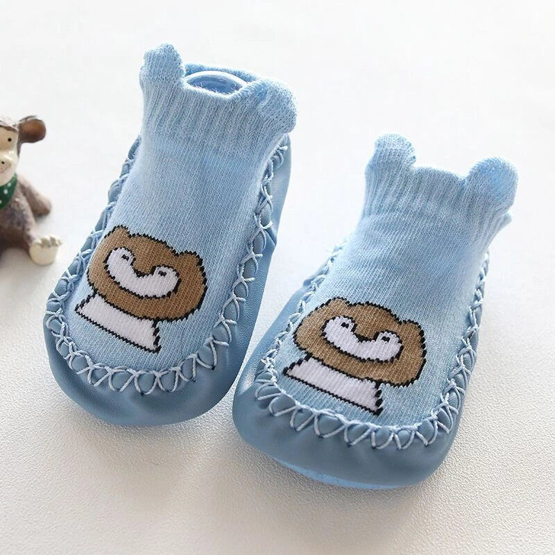 Baby Socks Slippers Rubber Sole Anti-Slip Indoor Shoes for Toddlers