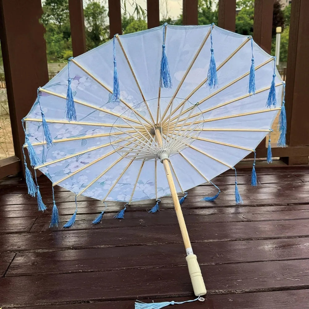Buy 70cm Chinese Silk Tassel Umbrella