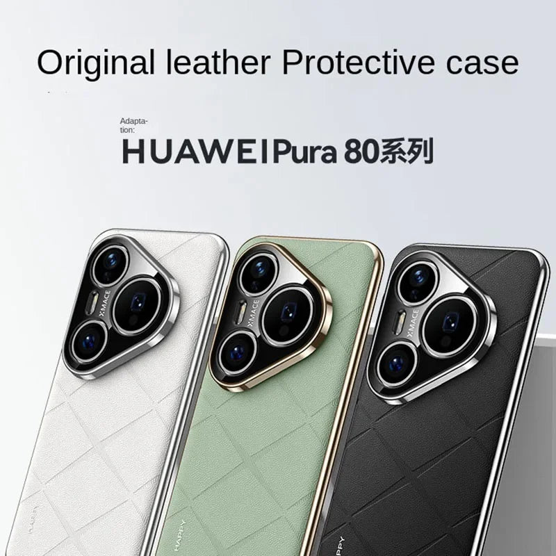Luxury Leather Camera Protection Case for Huawei Pura 80 Ultra Secondary image
