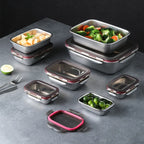 304 Stainless Steel Lunch Box Leakproof Bento Food Storage Travel Box