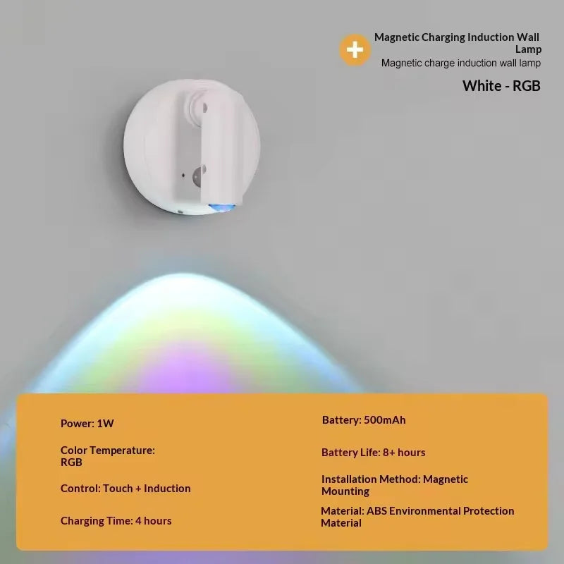 Magnetic Rechargeable LED Wall Light Wireless Lamp
