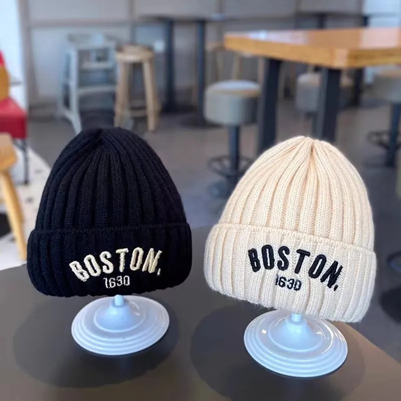 Boston Baby Beanie Hat Warm Knitted Winter Cap for Kids Main image