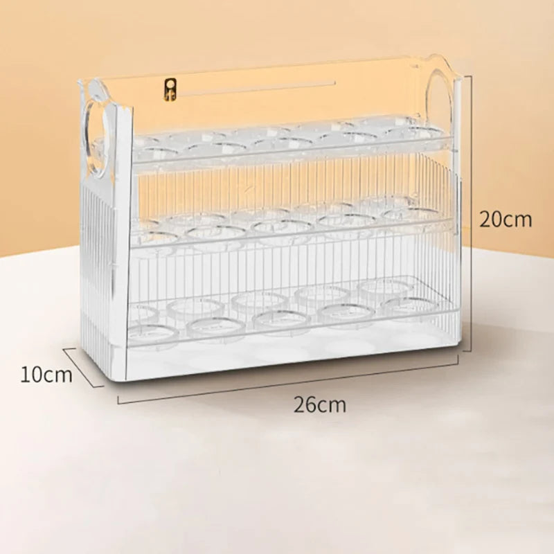 3 Layer Egg Holder Fridge Side Door Organizer
