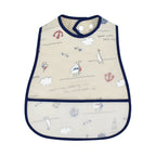 Cartoon EVA Waterproof Baby Bib with Pocket Feeding Apron